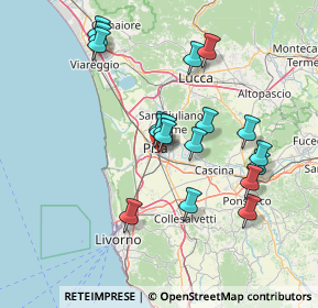 Mappa Via della Vecchia Tranvia, 56121 Pisa PI, Italia (14.23389)