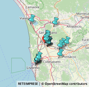 Mappa Via della Vecchia Tranvia, 56121 Pisa PI, Italia (9.84)