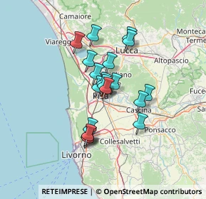 Mappa Via della Vecchia Tranvia, 56121 Pisa PI, Italia (10.7395)