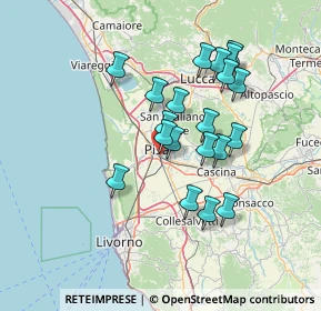 Mappa Via della Vecchia Tranvia, 56121 Pisa PI, Italia (12.557)