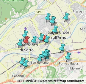 Mappa Via delle Confina, 56022 Castelfranco di Sotto PI, Italia (1.8145)