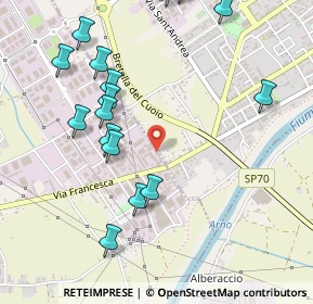 Mappa Via delle Confina, 56022 Castelfranco di Sotto PI, Italia (0.679)