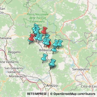 Mappa Loc.case sparse, 52011 Bibbiena AR, Italia (9.9295)