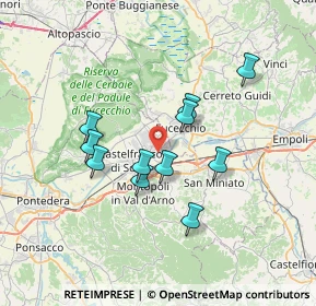 Mappa Via Domenico Cimarosa, 56028 San Miniato PI, Italia (6.07091)