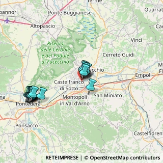 Mappa Via Domenico Cimarosa, 56028 San Miniato PI, Italia (7.768)