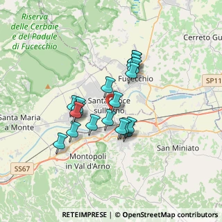 Mappa Via Francesco Cilea, 56028 San Miniato PI, Italia (2.81263)