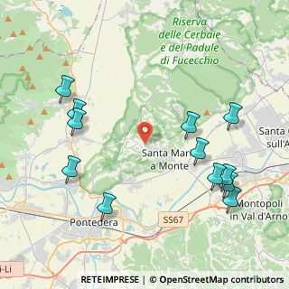 Mappa Via Bientina, 56020 Santa Maria A Monte PI, Italia (4.965)