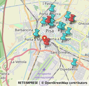 Mappa Via S. Benedetto, 56121 Pisa PI, Italia (1.85412)