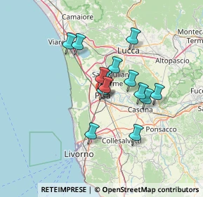 Mappa Via S. Benedetto, 56121 Pisa PI, Italia (10.50643)