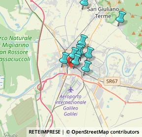 Mappa Via S. Benedetto, 56121 Pisa PI, Italia (3.42917)