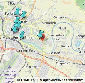 Mappa Via Campania, 56124 Pisa PI, Italia (2.34091)