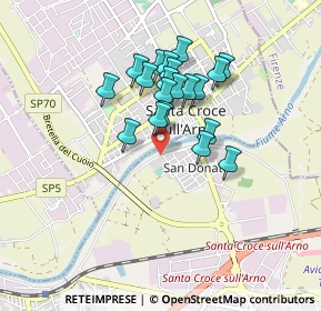 Mappa 56028 Santa Croce sull'Arno PI, Italia (0.7115)