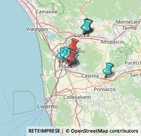 Mappa Via Ridolfo Castinelli, 56124 Pisa PI, Italia (9.73714)