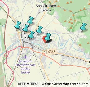 Mappa Via Ridolfo Castinelli, 56124 Pisa PI, Italia (2.39273)