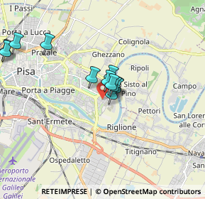 Mappa Via Ridolfo Castinelli, 56124 Pisa PI, Italia (1.51417)