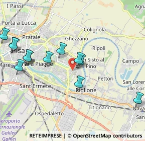 Mappa Via Ridolfo Castinelli, 56124 Pisa PI, Italia (2.33154)