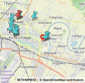 Mappa Via Ridolfo Castinelli, 56124 Pisa PI, Italia (2.53929)