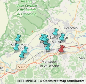 Mappa Via Grossi, 56022 Castelfranco di Sotto PI, Italia (3.05909)