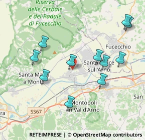 Mappa Via Grossi, 56022 Castelfranco di Sotto PI, Italia (4.19545)