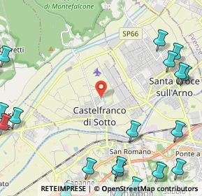 Mappa Via Grossi, 56022 Castelfranco di Sotto PI, Italia (3.6375)