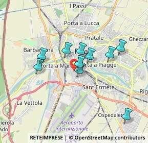 Mappa Via di Goletta, 56121 Pisa PI, Italia (1.84091)