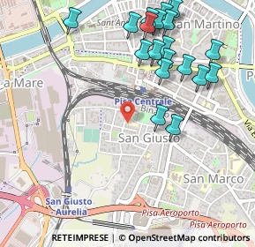 Mappa Via di Goletta, 56121 Pisa PI, Italia (0.6105)