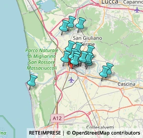 Mappa Via di Goletta, 56121 Pisa PI, Italia (4.49563)