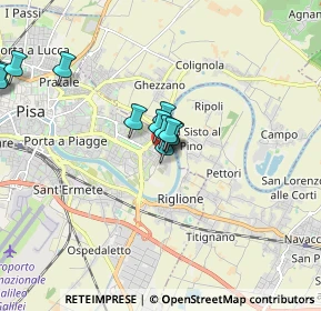 Mappa Via Piero Trivella, 56124 Pisa PI, Italia (1.5275)