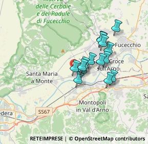 Mappa Via dell'Iserone, 56022 Castelfranco di Sotto PI, Italia (2.73467)