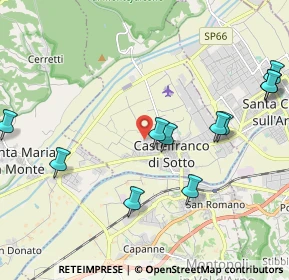 Mappa Via dell'Iserone, 56022 Castelfranco di Sotto PI, Italia (2.41909)