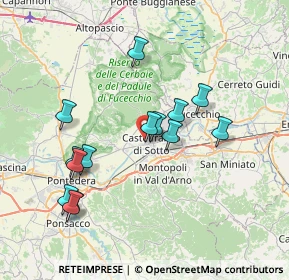 Mappa Via dell'Iserone, 56022 Castelfranco di Sotto PI, Italia (7.34643)