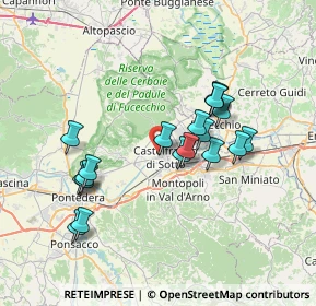 Mappa Via dell'Iserone, 56022 Castelfranco di Sotto PI, Italia (6.84789)
