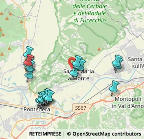 Mappa Via Don Oreste Nuti, 56020 Santa Maria A Monte PI, Italia (4.545)