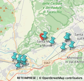 Mappa Via Don Oreste Nuti, 56020 Santa Maria A Monte PI, Italia (4.91545)