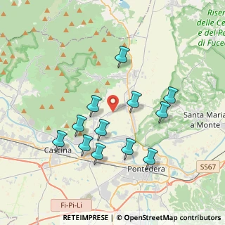 Mappa Via Torino, 56025 Vicopisano PI, Italia (3.6775)