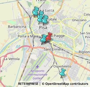 Mappa Via Giuseppe Montanelli, 56121 Pisa PI, Italia (1.67273)