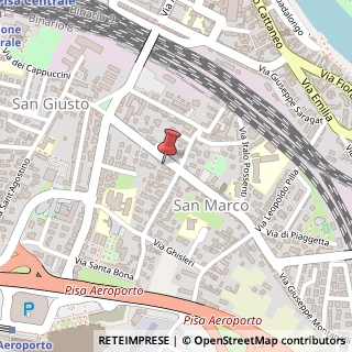 Mappa Via Giuseppe Montanelli, 108, 56121 Pisa, Pisa (Toscana)