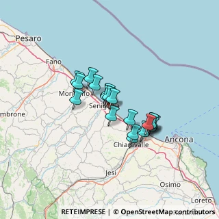 Mappa Via Enrico Fermi, 60019 Senigallia AN, Italia (9.663)