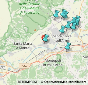 Mappa Via Giuseppe Saragat, 56022 Castelfranco di Sotto PI, Italia (4.71364)