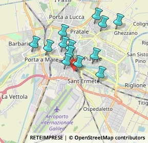 Mappa Via Italo Possenti, 56121 Pisa PI, Italia (1.58154)