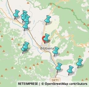 Mappa Via G. La Pira, 52011 Bibbiena AR, Italia (4.73923)