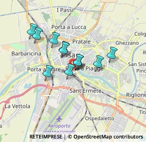 Mappa Via San, 56125 Pisa PI, Italia (1.25083)