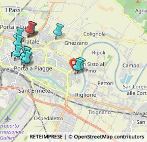 Mappa Via Paradisa, 56124 Pisa PI, Italia (2.52714)