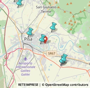 Mappa Via Luigi Pera, 56124 Pisa PI, Italia (5.86091)