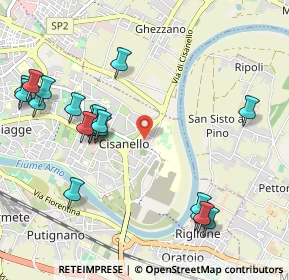 Mappa Via Luigi Pera, 56124 Pisa PI, Italia (1.2125)
