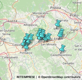 Mappa Via Massimo D'Azeglio, 56029 Santa Croce sull'Arno PI, Italia (9.07579)