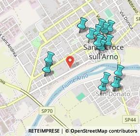 Mappa Via Massimo D'Azeglio, 56029 Santa Croce sull'Arno PI, Italia (0.533)