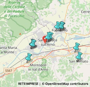 Mappa Via Massimo D'Azeglio, 56029 Santa Croce sull'Arno PI, Italia (3.23818)