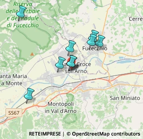Mappa Via Massimo D'Azeglio, 56029 Santa Croce sull'Arno PI, Italia (3.8225)