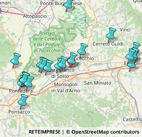 Mappa Via Massimo D'Azeglio, 56029 Santa Croce sull'Arno PI, Italia (9.7315)
